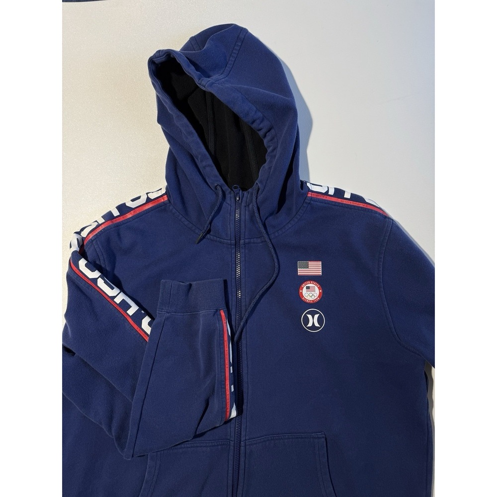 Authentic HURLEY‎ THERMA-FIT TEAM USA Navy, Red, White Logo Women's Hoodie XL